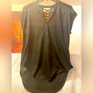 No boundaries large (11-13) black lace top